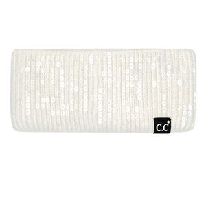 Ivory Sequin Head wrap